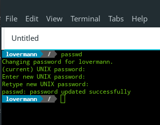 change root password in Linux Lite
